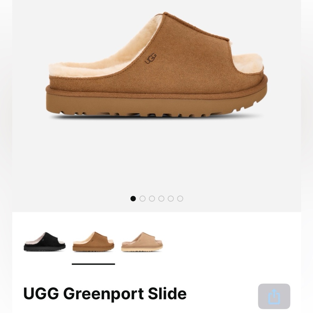[1167610-CHE] WOMENS UGG GREENPORT SLIDE New UGG Greenport slides only tried on.